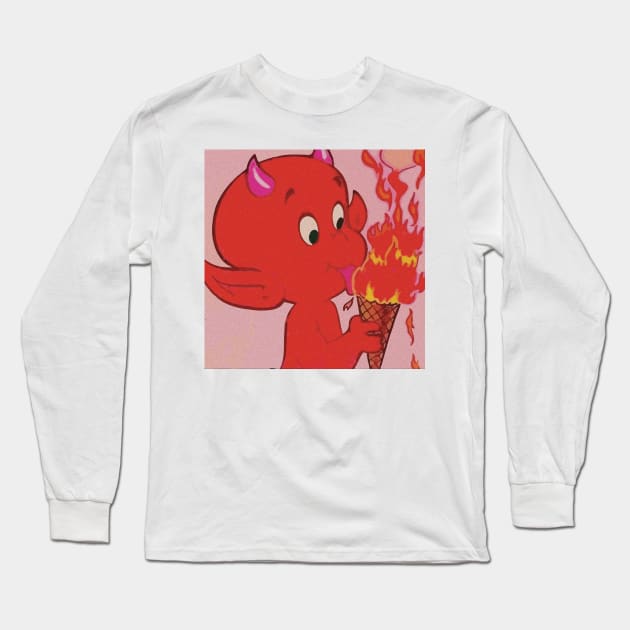 Cute Devil Long Sleeve T-Shirt by TheNfile